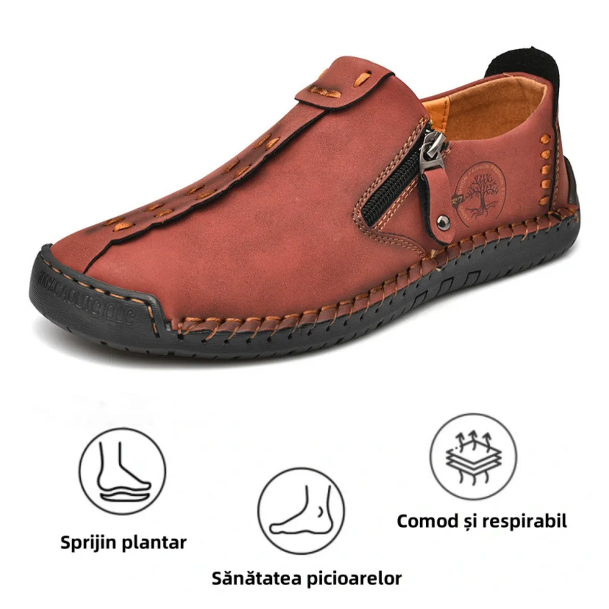 【🎉 Ofertă limitată de primăvară cu 60% reducere, doar astăzi - nu o ratați】 - Pantofi ortopedici pentru bărbați din piele de vițel australiană 👞 Mers confortabil și ameliorarea durerii✅