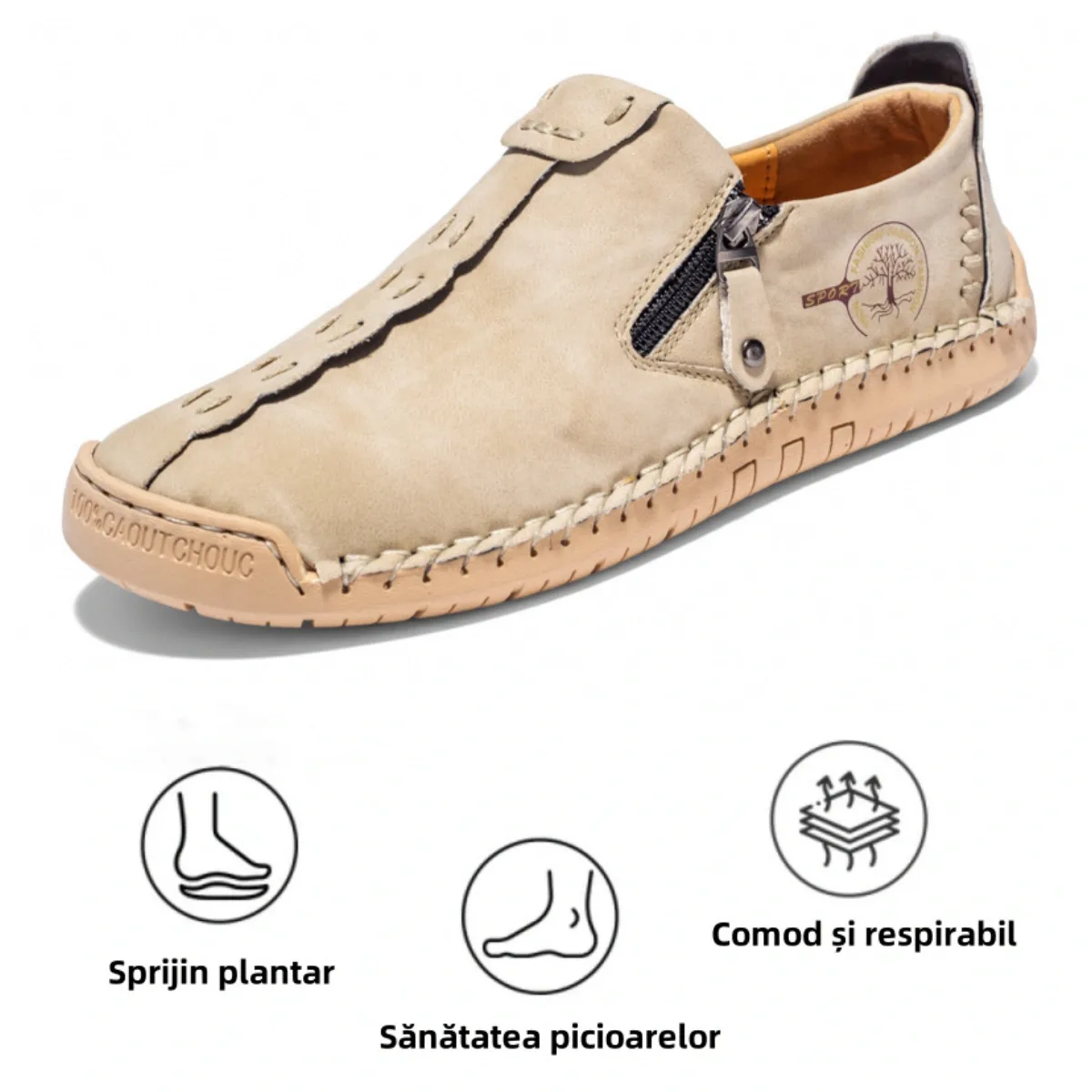 【🎉 Ofertă limitată de primăvară cu 60% reducere, doar astăzi - nu o ratați】 - Pantofi ortopedici pentru bărbați din piele de vițel australiană 👞 Mers confortabil și ameliorarea durerii✅