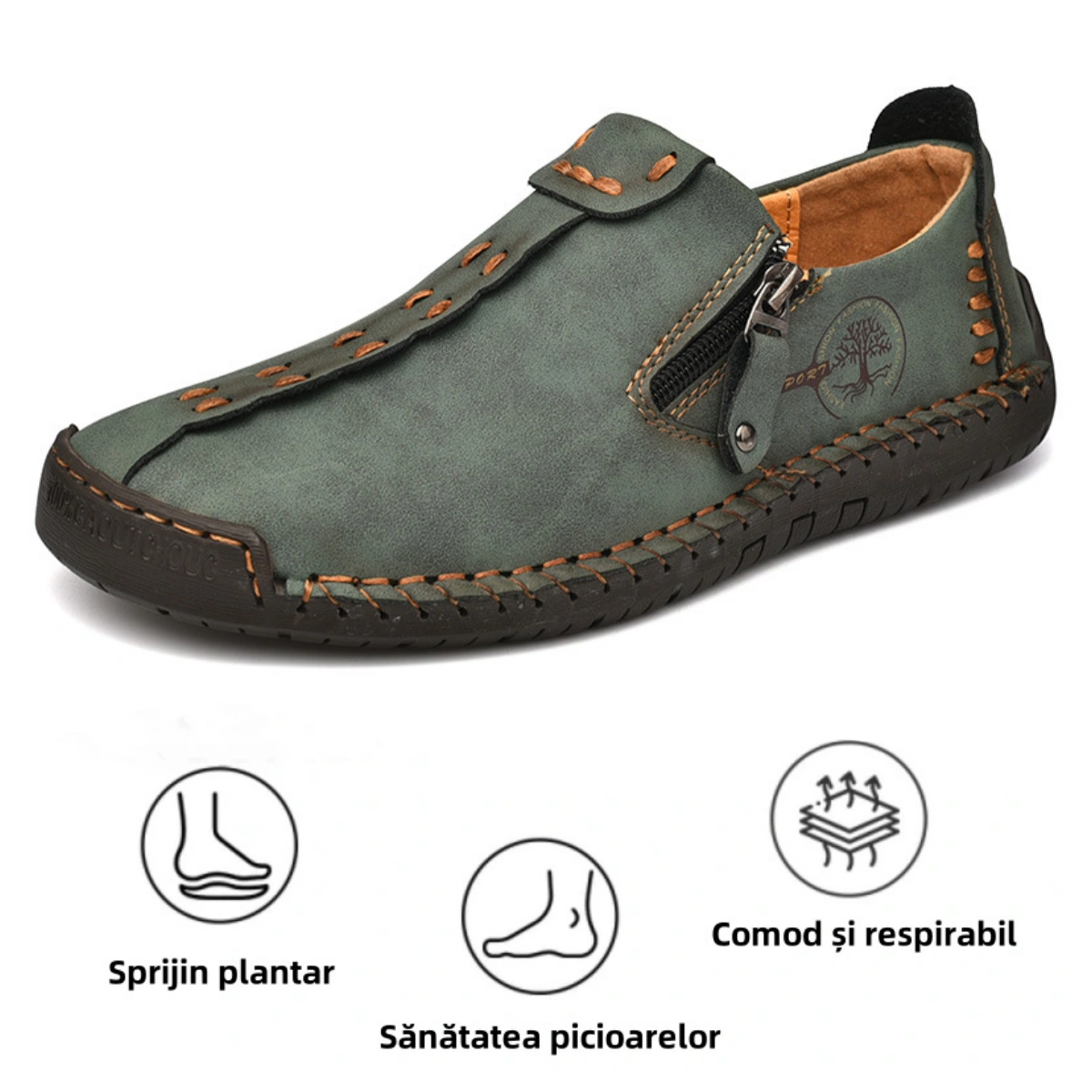 【🎉 Ofertă limitată de primăvară cu 60% reducere, doar astăzi - nu o ratați】 - Pantofi ortopedici pentru bărbați din piele de vițel australiană 👞 Mers confortabil și ameliorarea durerii✅