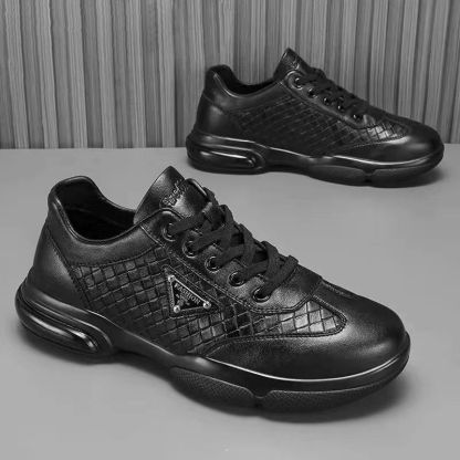 🔥(Ultima zi 50% reducere - nu-l ratați) Pantofi casual anti-alunecare pentru bărbați din piele naturală [38-44]👞