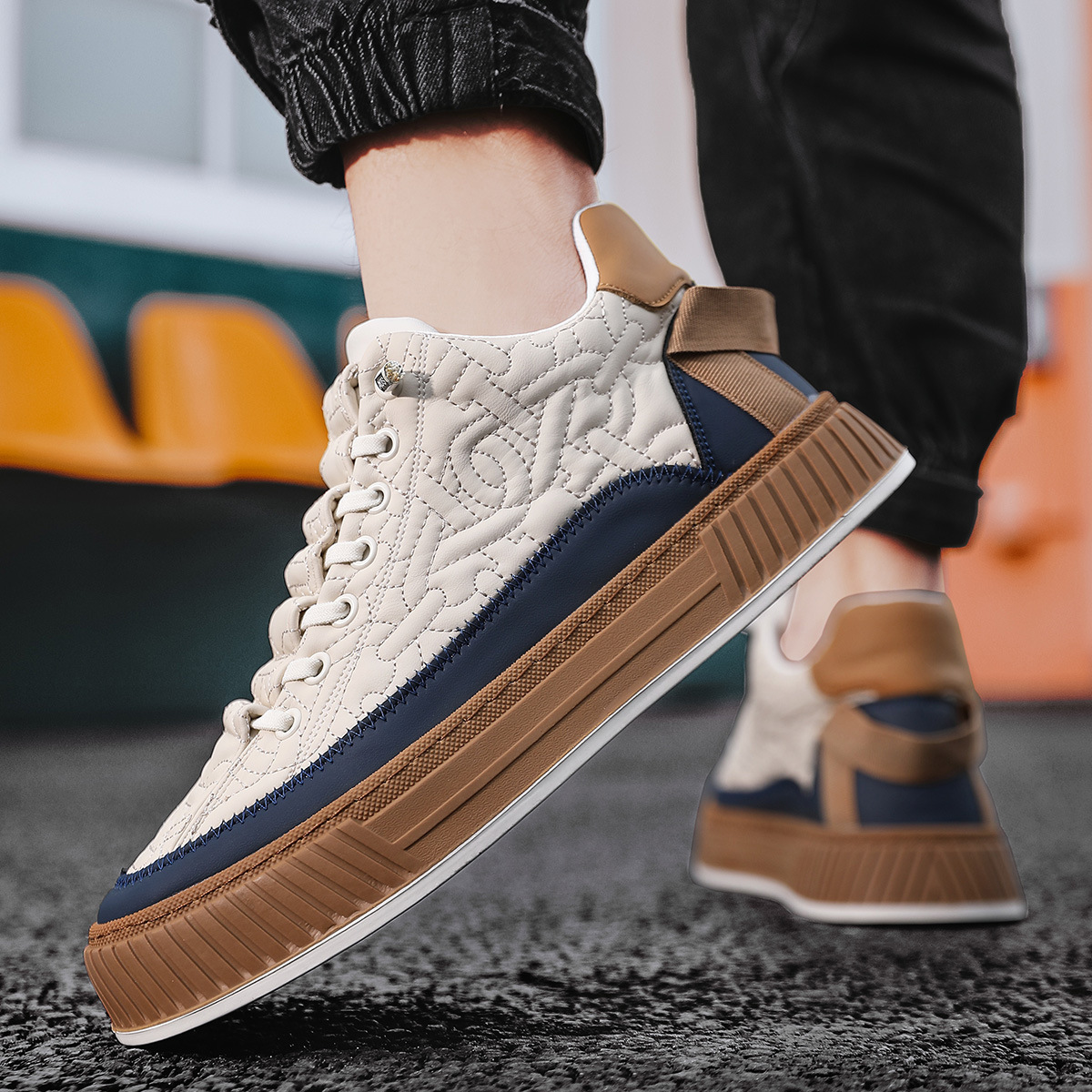 【🎁Ofertă limitată - Nu ratați!】Pantofi ortopedici casual antiderapanți pentru bărbați👞 Suport pentru arcul plantar, scăpați de durerile de picioare în trei zile✅