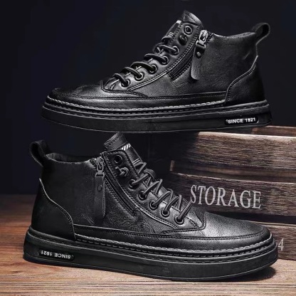 【🎉50% reducere azi, nu ratați】🐂 Pantofi ortopedici pentru bărbați din piele de vițel australiană autentică 👞Cusute manual, impermeabile și anti-alunecare ✅Suport arc - mers confortabil