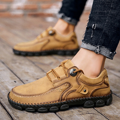 【🎁50% reducere astăzi - nu-l ratați】 Pantofi ortopedici cu design ergonomic - piele de înaltă calitate + cusături manual 👞