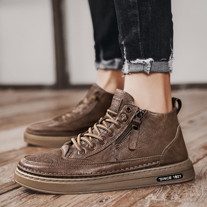 【🎉50% reducere azi, nu ratați】🐂 Pantofi ortopedici pentru bărbați din piele de vițel australiană autentică 👞Cusute manual, impermeabile și anti-alunecare ✅Suport arc - mers confortabil
