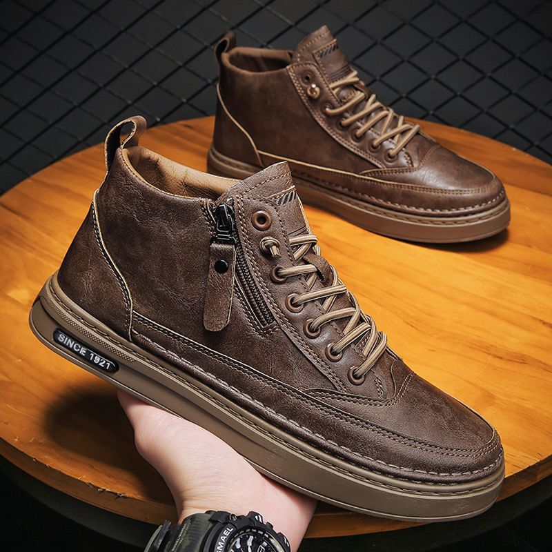 【🎉50% reducere azi, nu ratați】🐂 Pantofi ortopedici pentru bărbați din piele de vițel australiană autentică 👞Cusute manual, impermeabile și anti-alunecare ✅Suport arc - mers confortabil