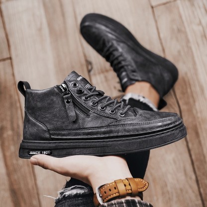【🎉50% reducere azi, nu ratați】🐂 Pantofi ortopedici pentru bărbați din piele de vițel australiană autentică 👞Cusute manual, impermeabile și anti-alunecare ✅Suport arc - mers confortabil