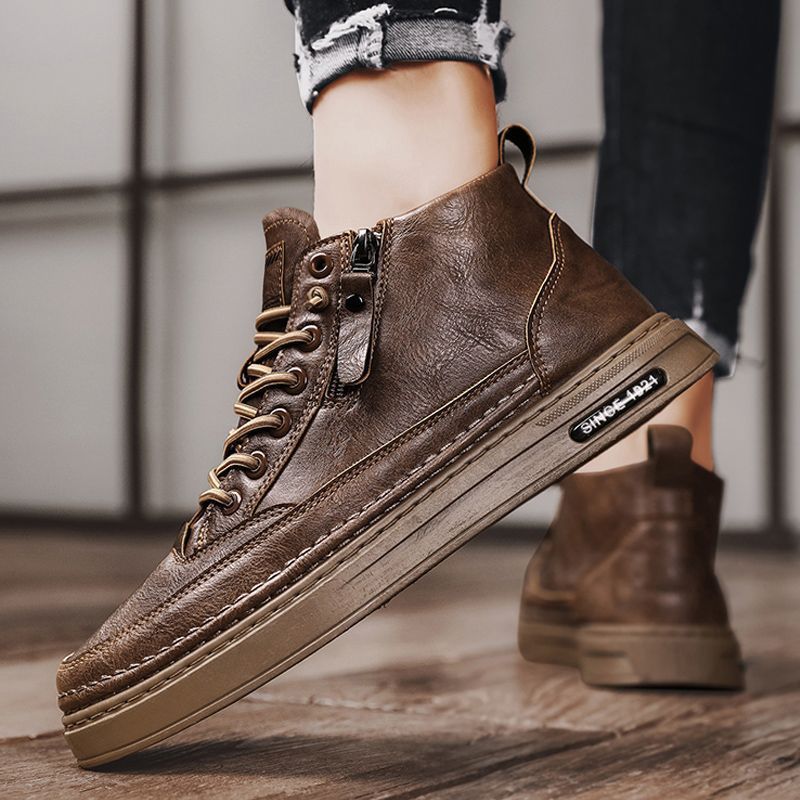 【🎉50% reducere azi, nu ratați】🐂 Pantofi ortopedici pentru bărbați din piele de vițel australiană autentică 👞Cusute manual, impermeabile și anti-alunecare ✅Suport arc - mers confortabil