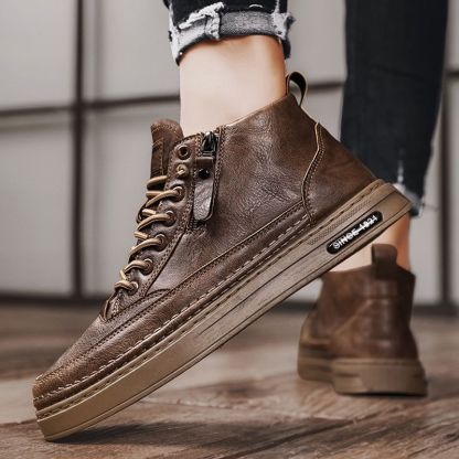 【🎉50% reducere azi, nu ratați】🐂 Pantofi ortopedici pentru bărbați din piele de vițel australiană autentică 👞Cusute manual, impermeabile și anti-alunecare ✅Suport arc - mers confortabil
