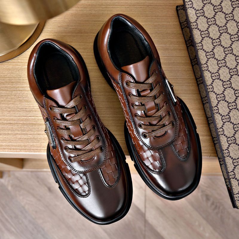 🔥(Ultima zi 50% reducere - nu-l ratați) Pantofi casual anti-alunecare pentru bărbați din piele naturală [38-44]👞