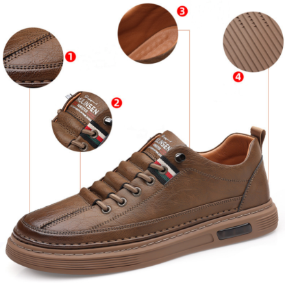 【🎉Reducere de 60% astăzi - ofertă pe timp limitat, nu o ratați】 - Pantofi ortopedici autentici din piele de vacă australiană👞 - Un must-have pentru bărbați✅