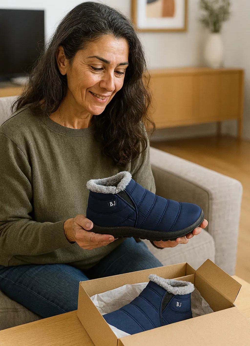 [Ofertă limitată în timp: Reducere 60%] 🔥Marcă australiană de lux🔥 Ameliorează durerile de picioare - Pantofi ortopedici ergonomici de iarnă🦶 - Impermeabili și antiderapanți - Unisex✅