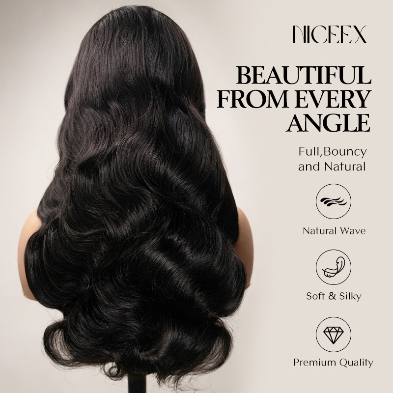100% Burmese Body Wave Human Hair 3 Bundles with 5x5/2x6 HD Closure by Niceexhair x slayedbyshaa