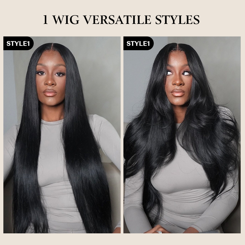 Raw Human Hair Straight 5x5/2x6 HD Closure Wig by Niceexhair x Scalpaholic (250% Density)