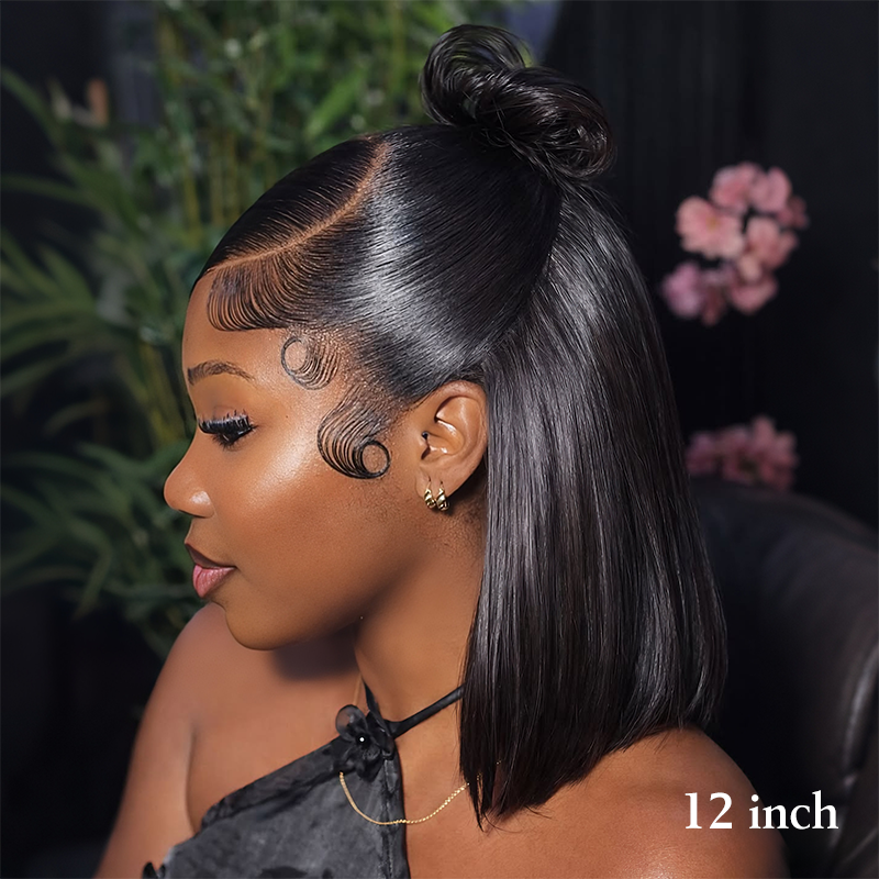 Raw Human Hair Straight 5x5/2x6 HD Closure Wig by Niceexhair x Scalpaholic (250% Density)