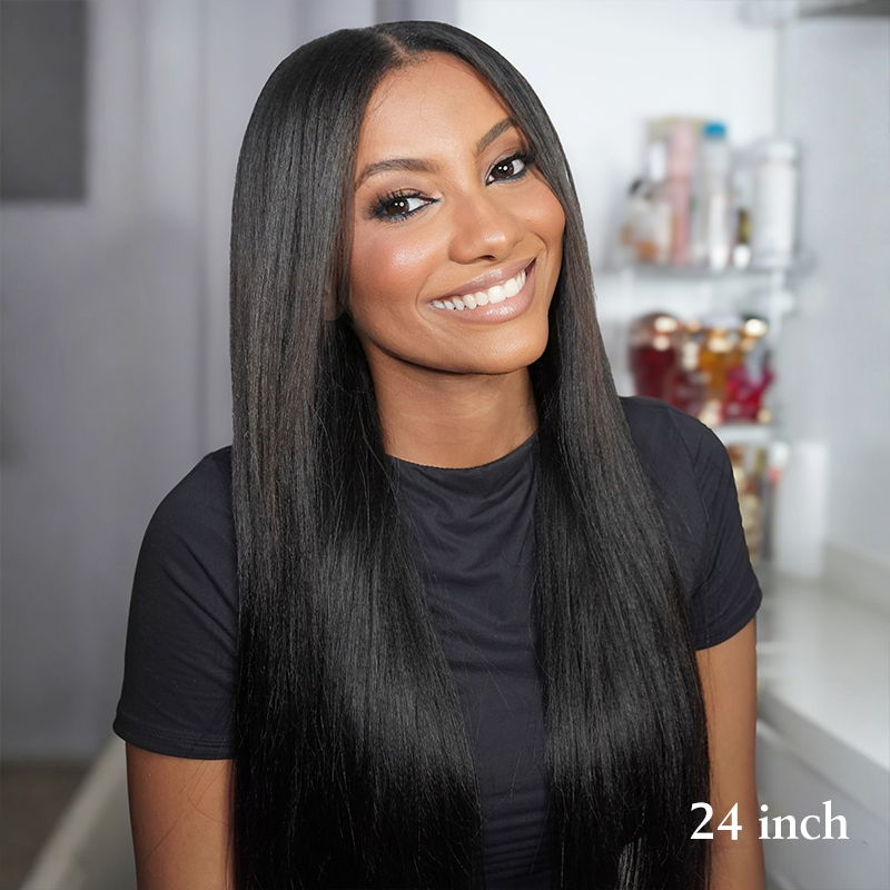 Raw Human Hair Straight 5x5/2x6 HD Closure Wig by Niceexhair x Scalpaholic (250% Density)
