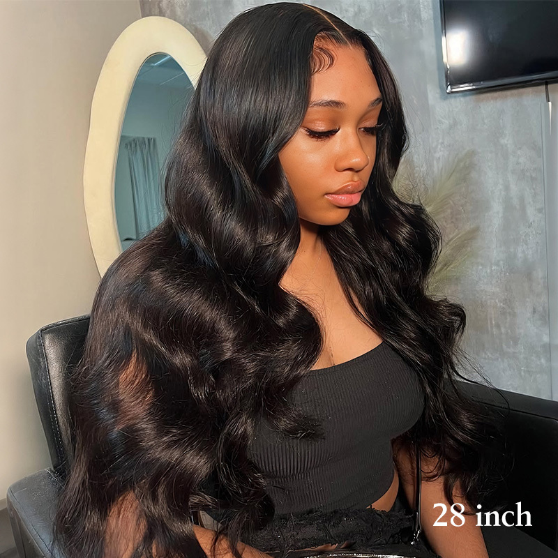Raw Human Hair Body Wave 13x4/13x6 HD Frontal Wig (250%) by hairbymilan x Niceexhair