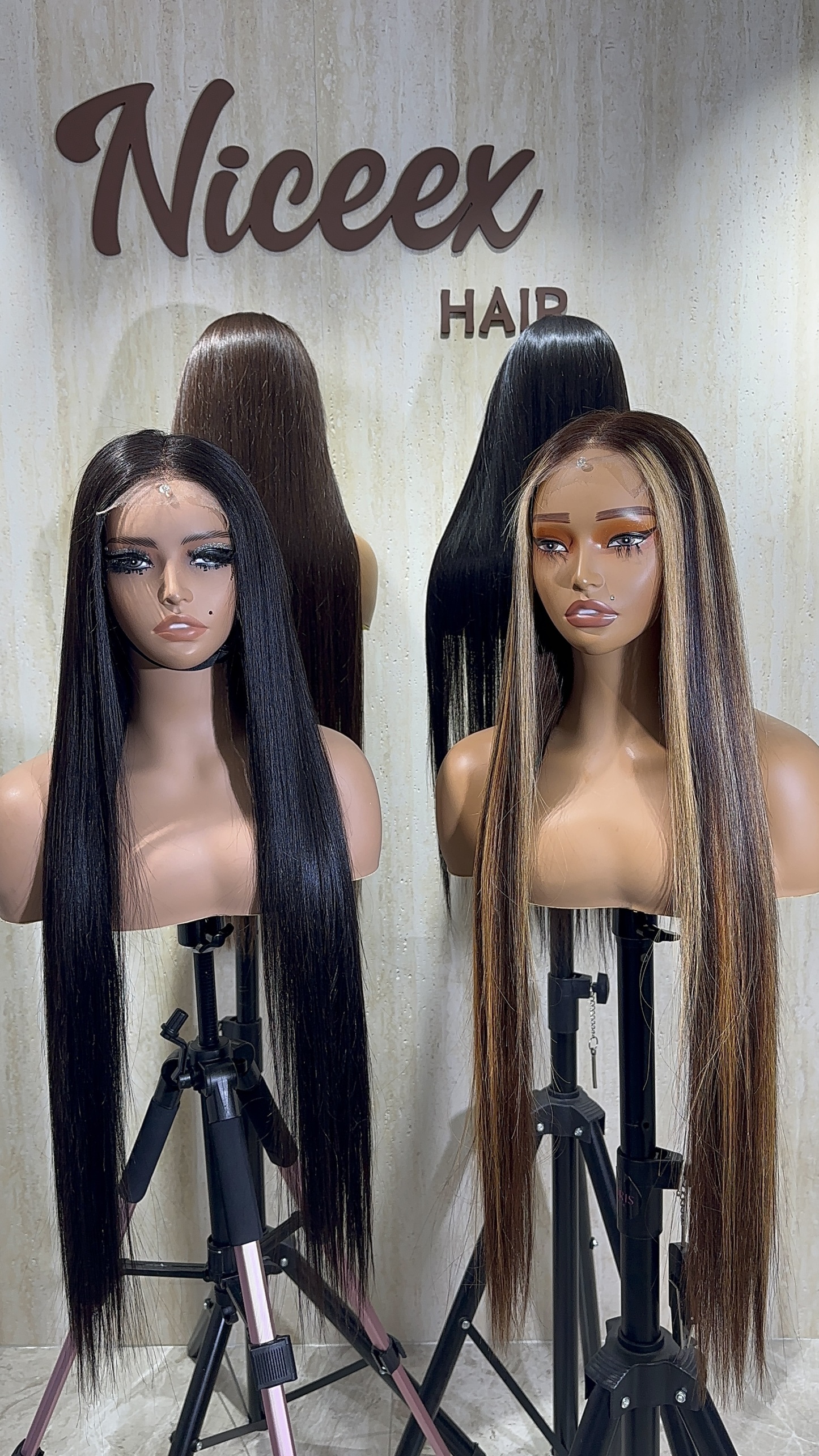 (Customizable colors)Raw Hair Straight Lace Frontal Wigs Glueless Human Hair Wigs Pre Plucked HD 13x6 13x4 200% Density Wig