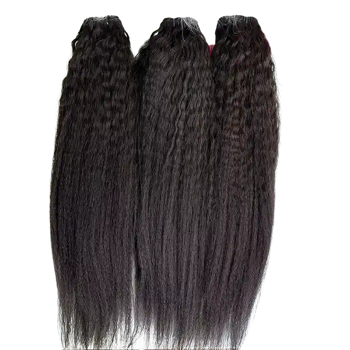 Raw top grade Kinky Straight bundles wholesale unprocessed hair bundles deal 1 bundle/ 3 bundle /4 bundle