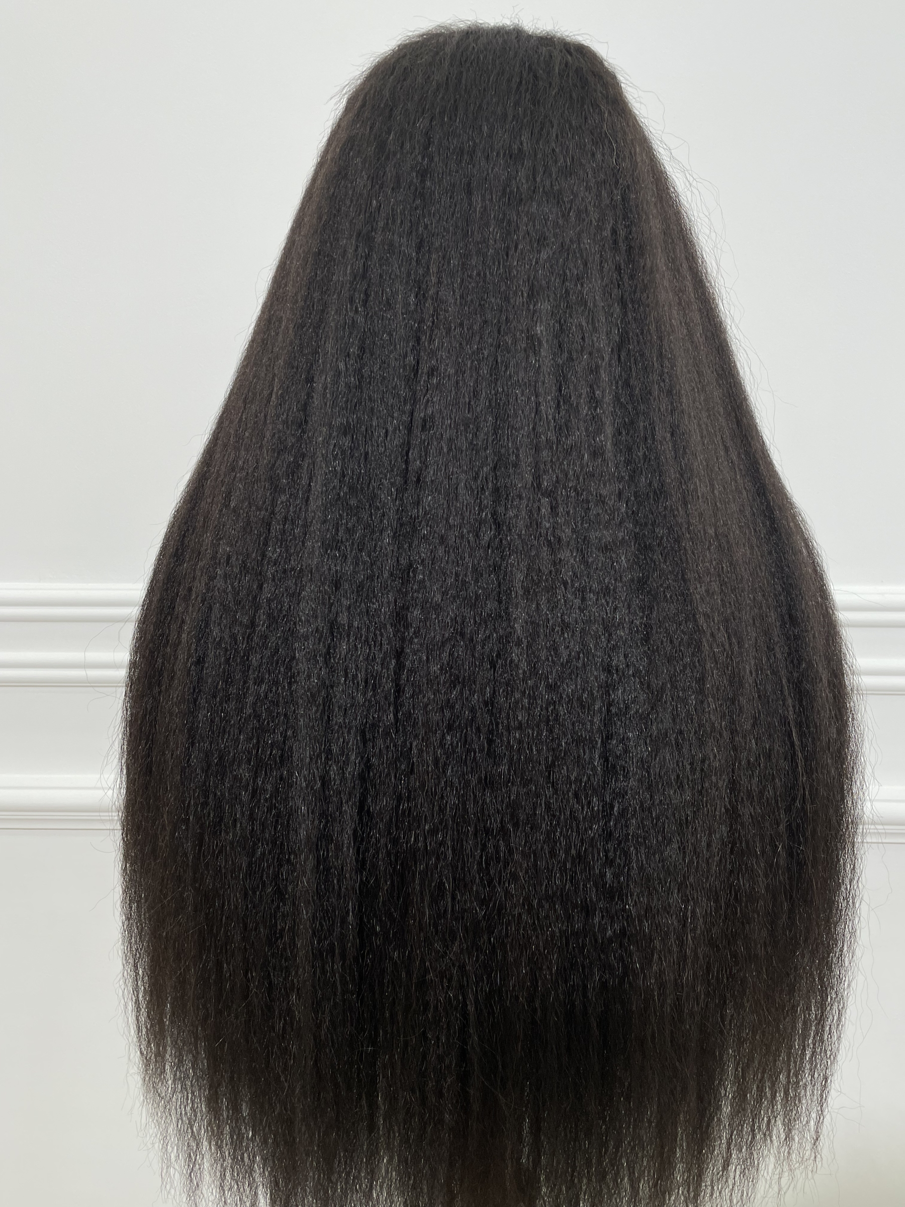 Raw Hair Natural Hairline Kinky Straight Hair 13x6 13x4 HD Lace Forntal Human Hair Wig Free Part