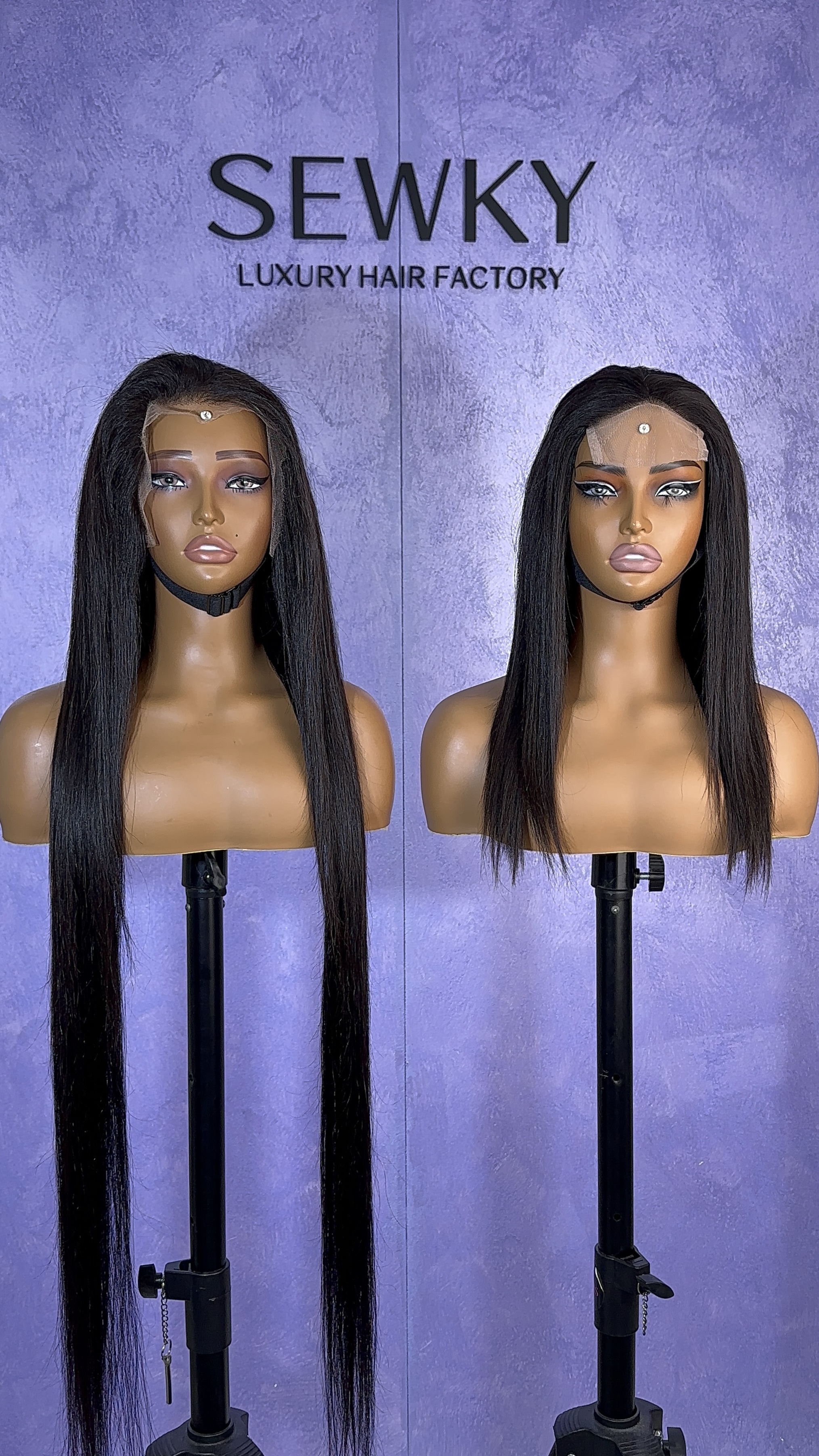 Raw Hair Straight 4x4/ 5x5 /6x6 /7x7 HD/Transparent Closure Wigs No Processed Glueless Wig