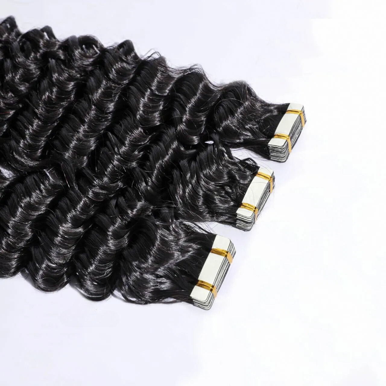 Burmse Hair Deep Wave Tape-In Extension