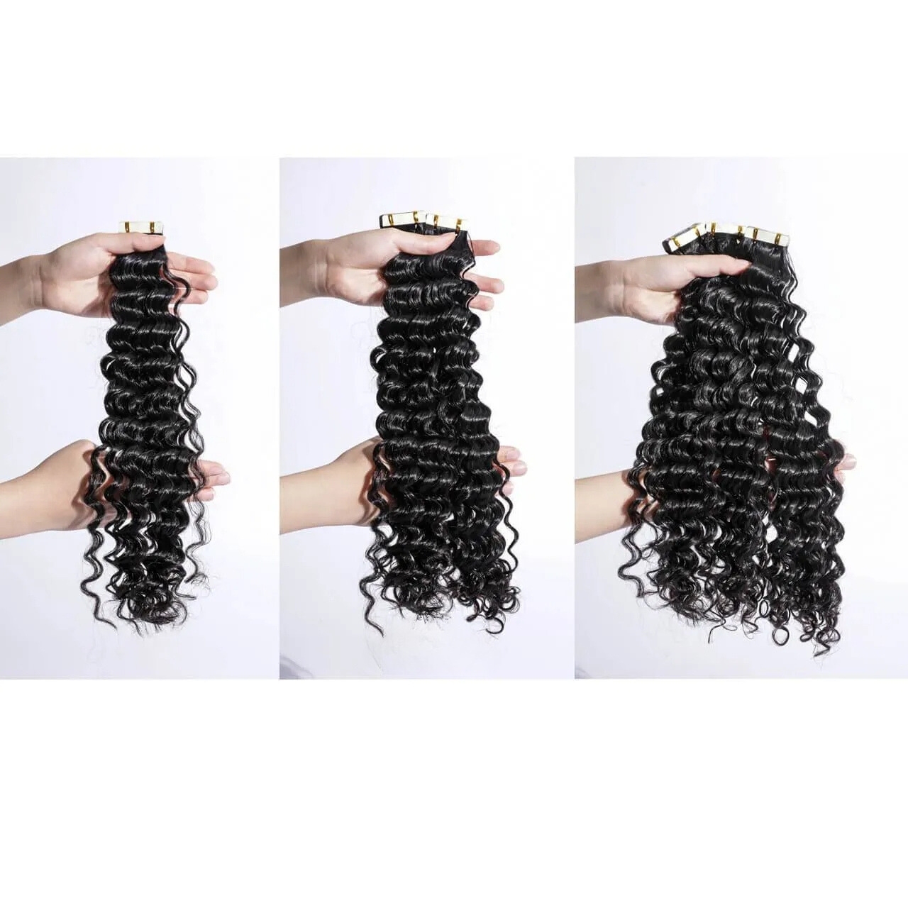 Burmse Hair Deep Wave Tape-In Extension