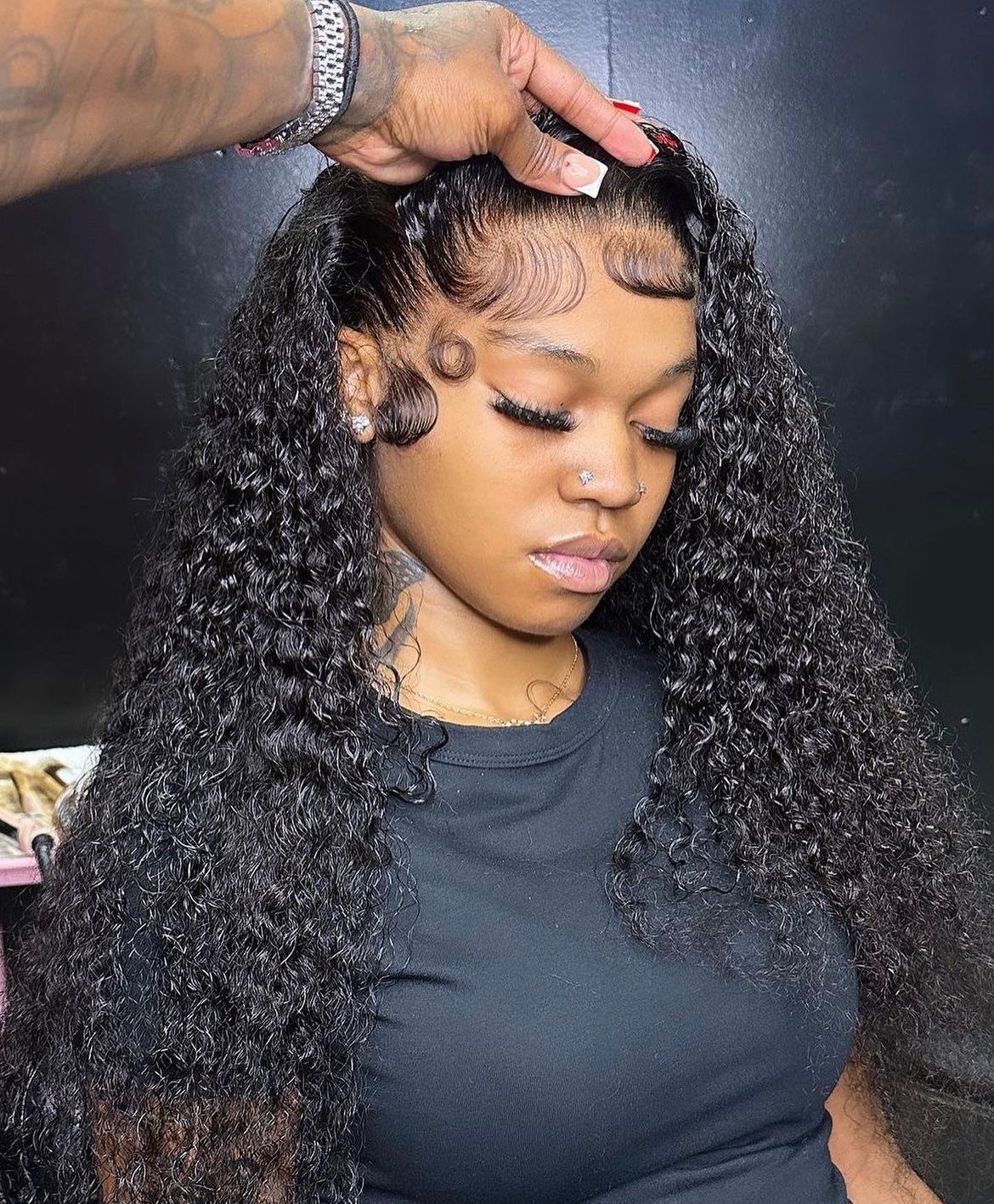 Raw Hair Burmese Curls Wigs 13x4 13x6 Frontal Wig New Fashion