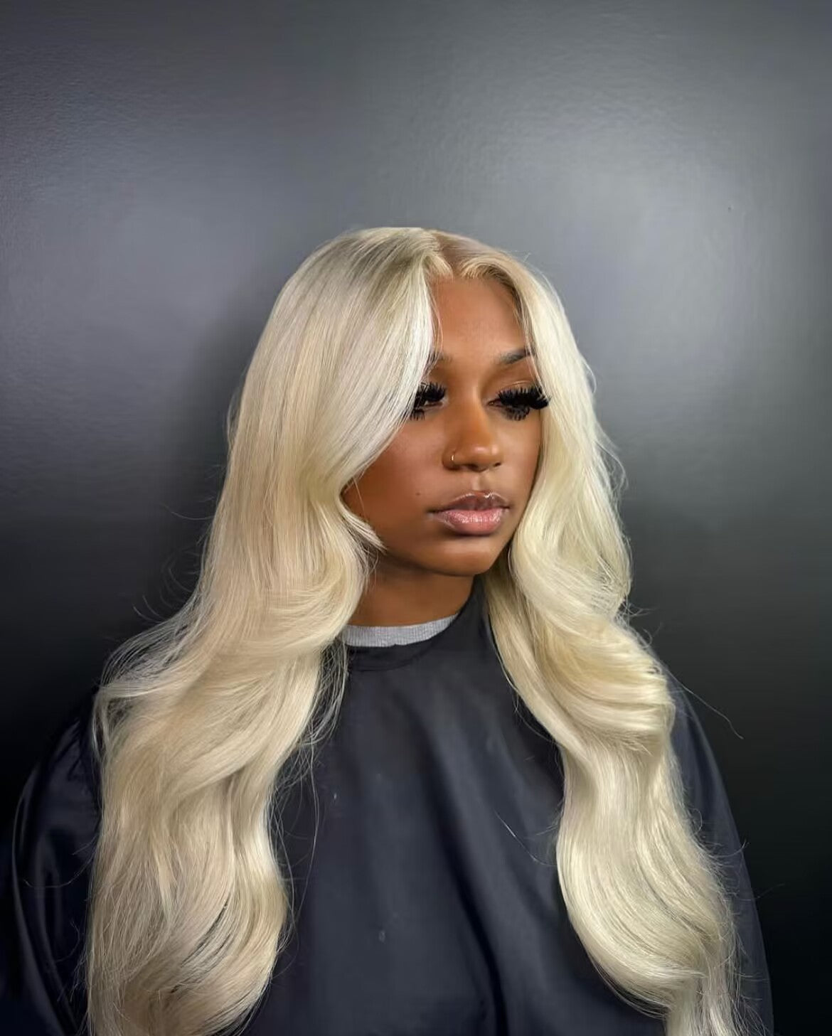 Raw Hair & Virgin Hair Body Wave 613 Blonde 2x6 HD Closure Wig