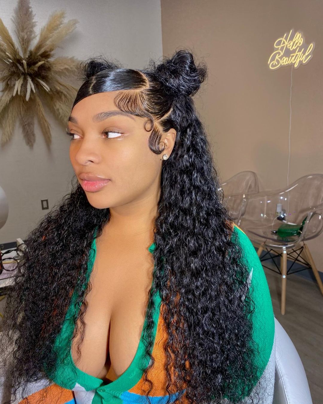 Raw Hair Curly Closure Wig Donor hair Deep Curly Wig HD 7x7 6x6 5x5 4x4 Wig