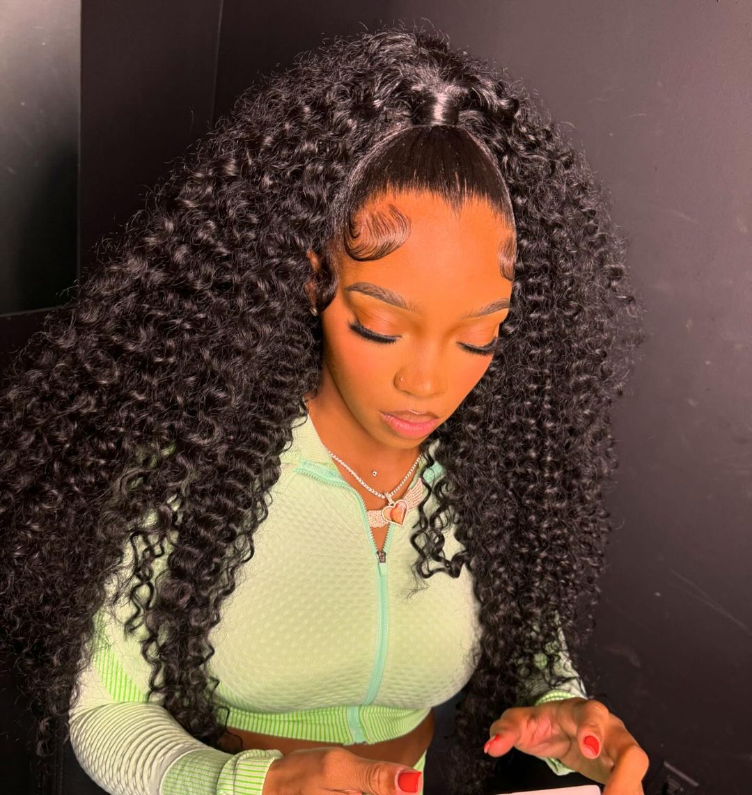 Raw Hair Curly 13x6 13x4 Glueless HD Lace Frontal Wig Deep Curly HD Wigs