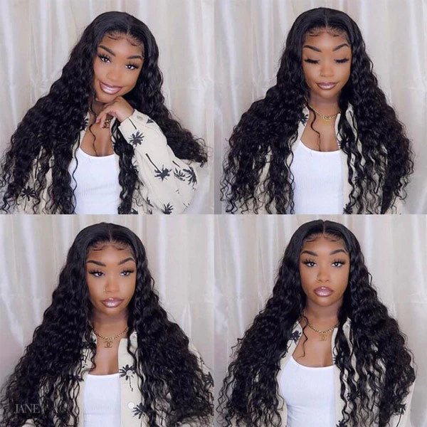 Raw Hair Loose Deep Wave 13x4 13x6 Frontal Wig Ocean Wave Wig 160% 200% Density