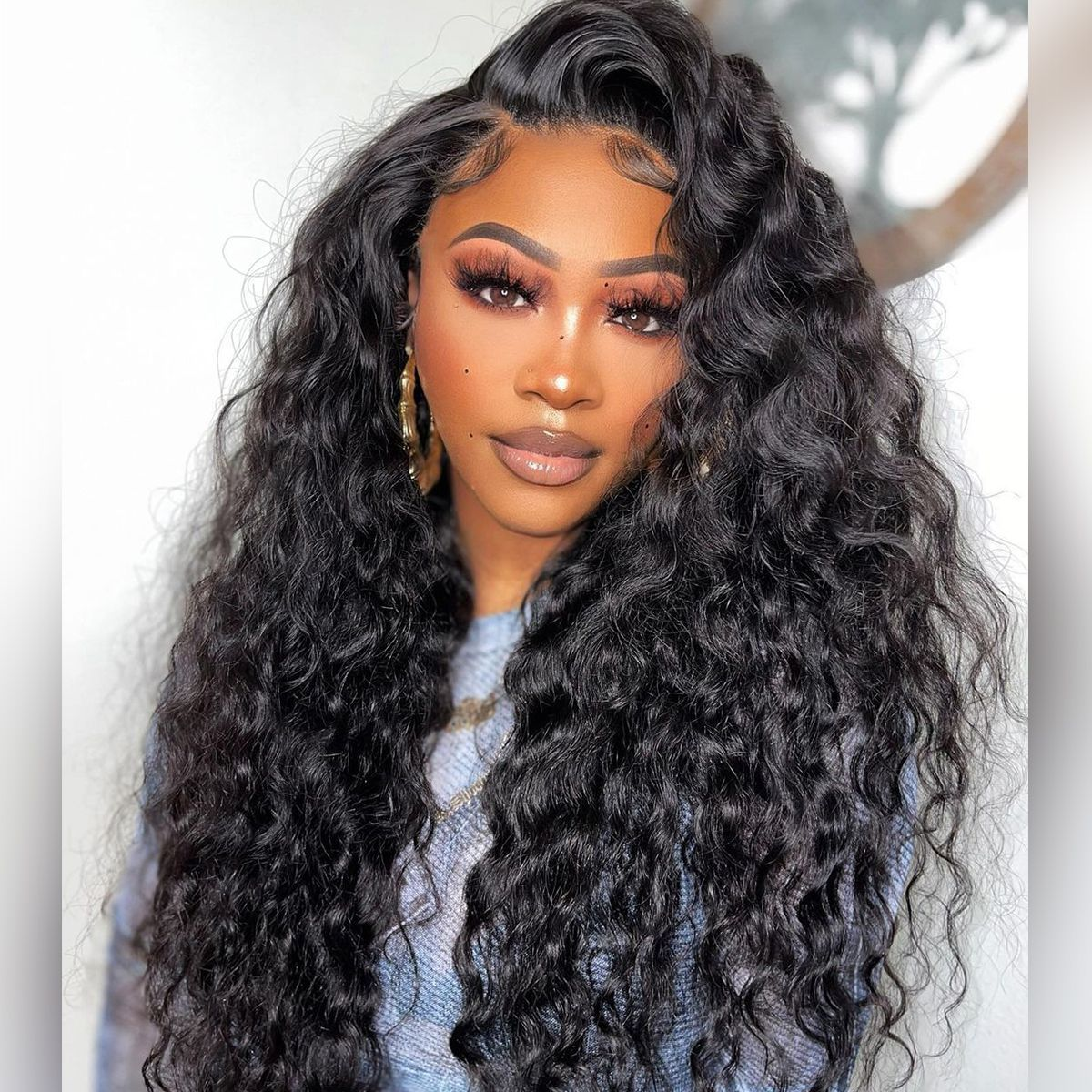 Raw Hair Loose Deep Wave 13x4 13x6 Frontal Wig Ocean Wave Wig 160% 200% Density