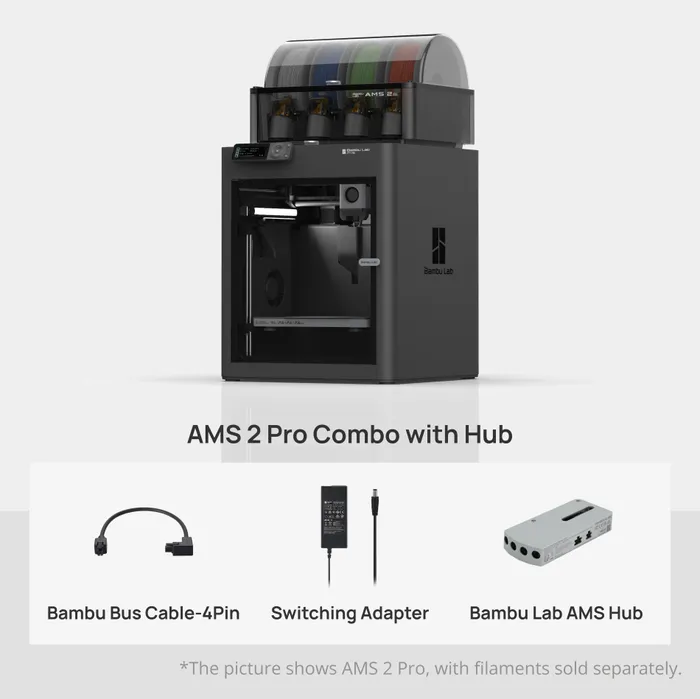 Bambu Lab P1S AMS 2 Pro Combo with Hub