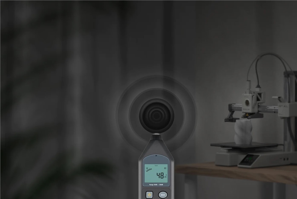 Bambu Lab A1 Mini 3D printer has motor active noise reduction technology