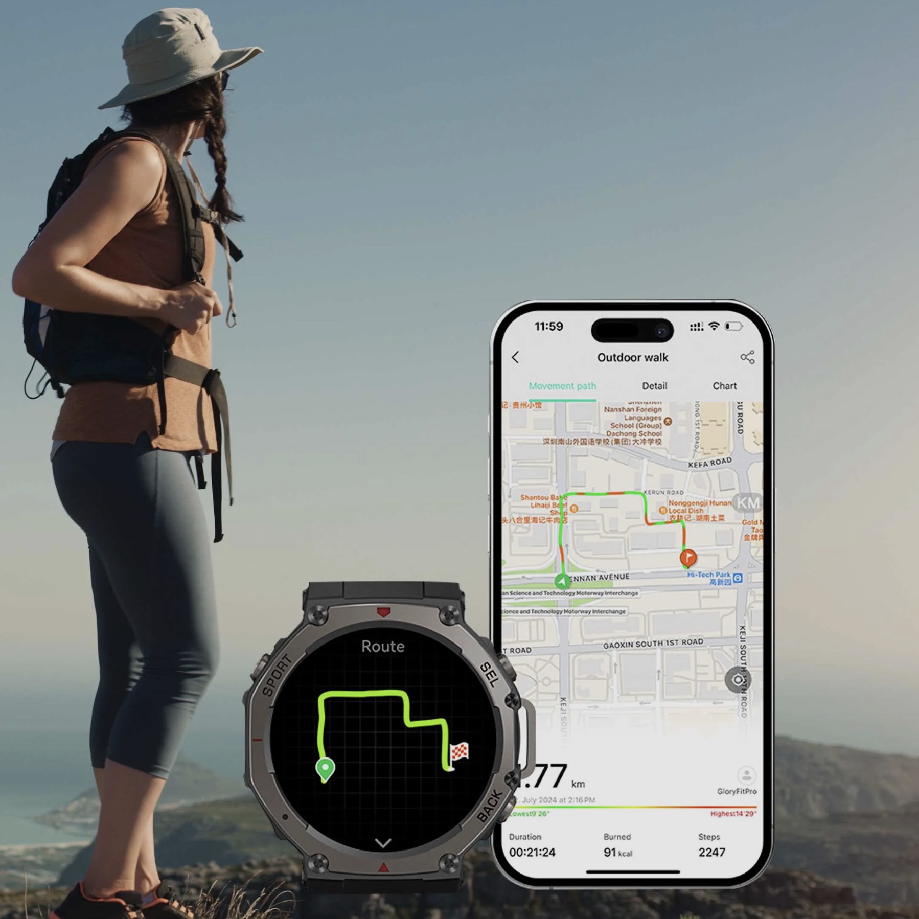 DM58 GPS-Sportswatch