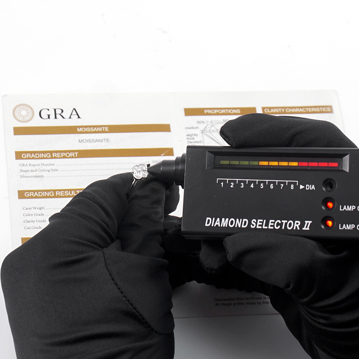 Delzzad 1ct Adjustable Four-Leaf Clover Ring Delzzad 1ct Adjustable Four-Leaf Clover Ring  Lab-Created Moissanite Engagement Ring S925 Sterling Silver Moissanite Jewelry Perfect Giftfor Women