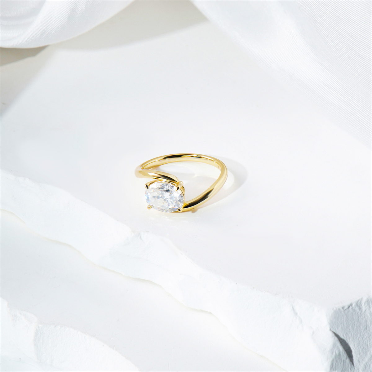 Oval Love Heart Ring Two-Piece Stacking Ring Synthetic Moissanite S925 Engagement Ring Wedding Band Jewelry Bridal Set Perfect Birthday Engagement Wedding Anniversary Gift