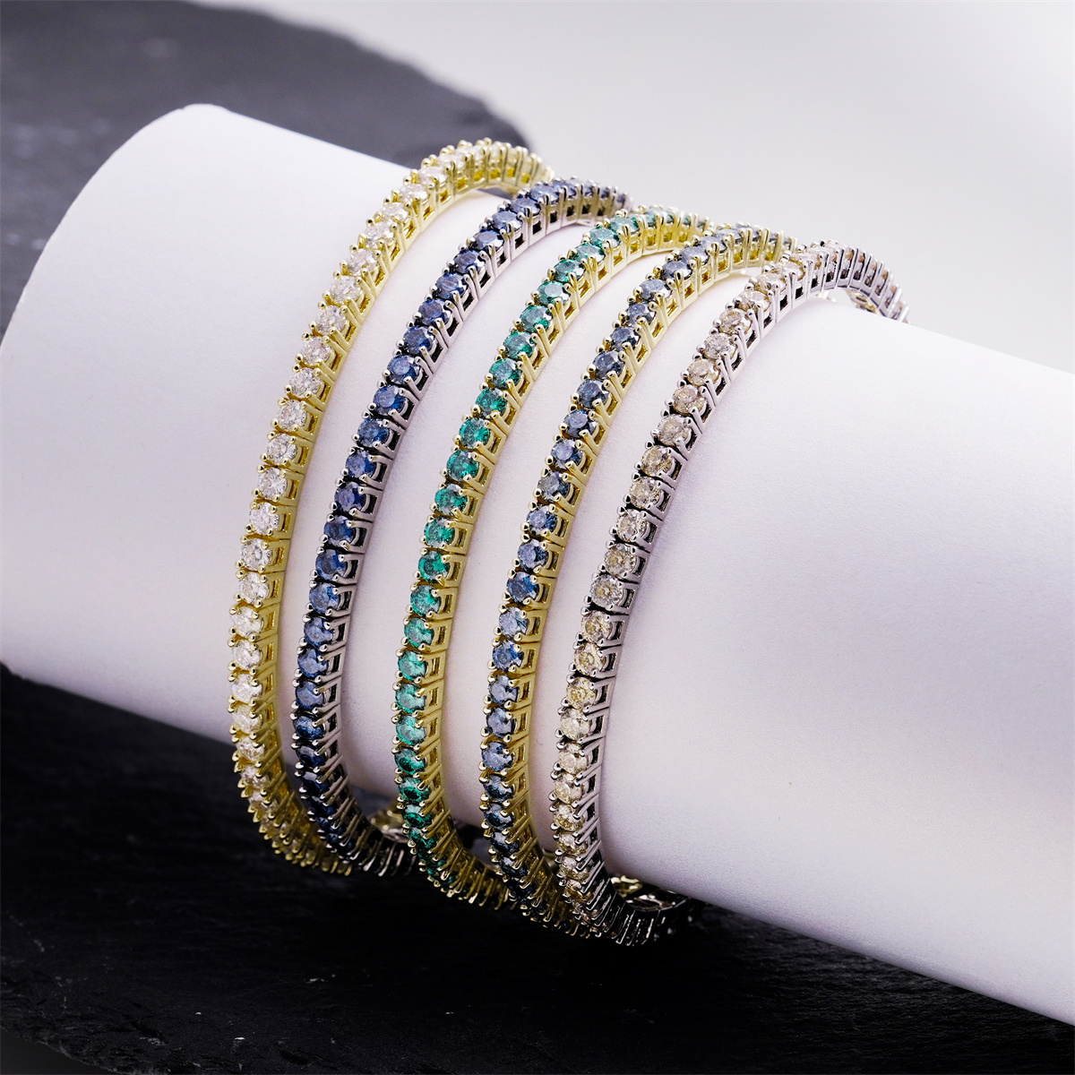 5.4ct Eternal Spark Tennis Bracelet Starlight Tennis Bangle VVS Synthetic Moissanite Bracelet Bangle Copper Chain for Women Men