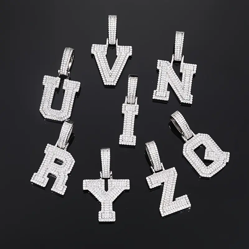 MOISSANITE LETTERS NAME PENDANT