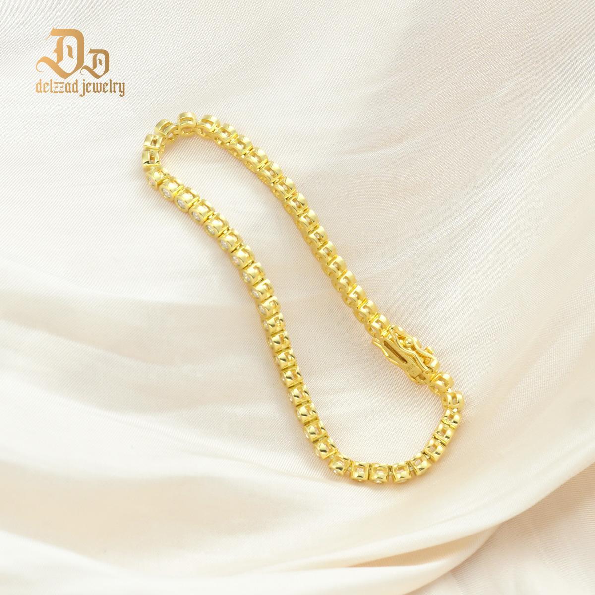 2mm VVS D Color S925 Sterling Silver Synthetic Moissanite Tennis Bracelet