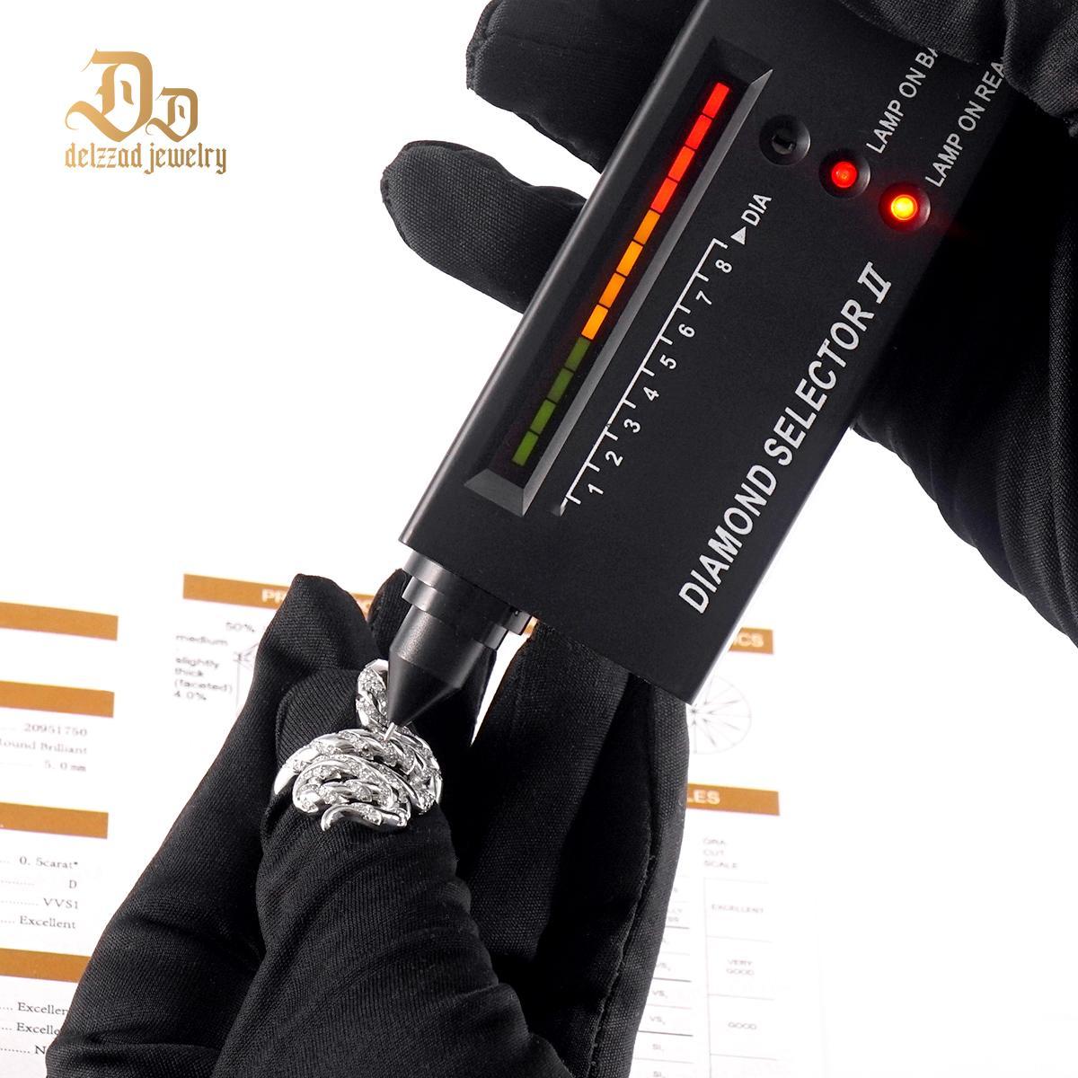 Serpentine Snaked Unisex Ring Moissanite & S925