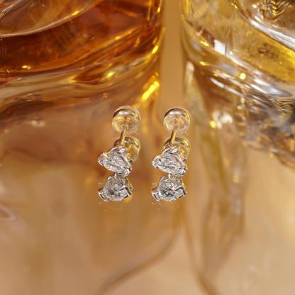 Venom Kiss Earrings S925 VVS Synthetic Moissanite Stud