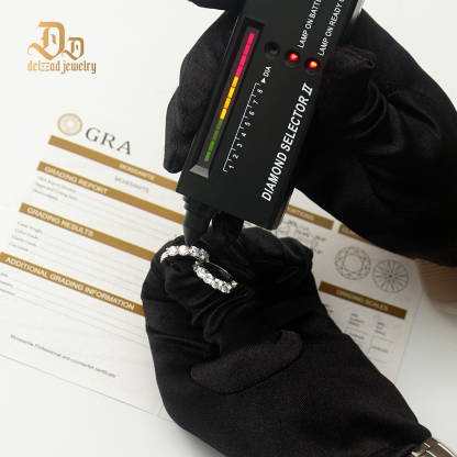 Delzzad S925 Synthetic Moissanite Hip Hop Twinkling Clip on Hoop Earrings St Valentine's Day Gifts for Men Women