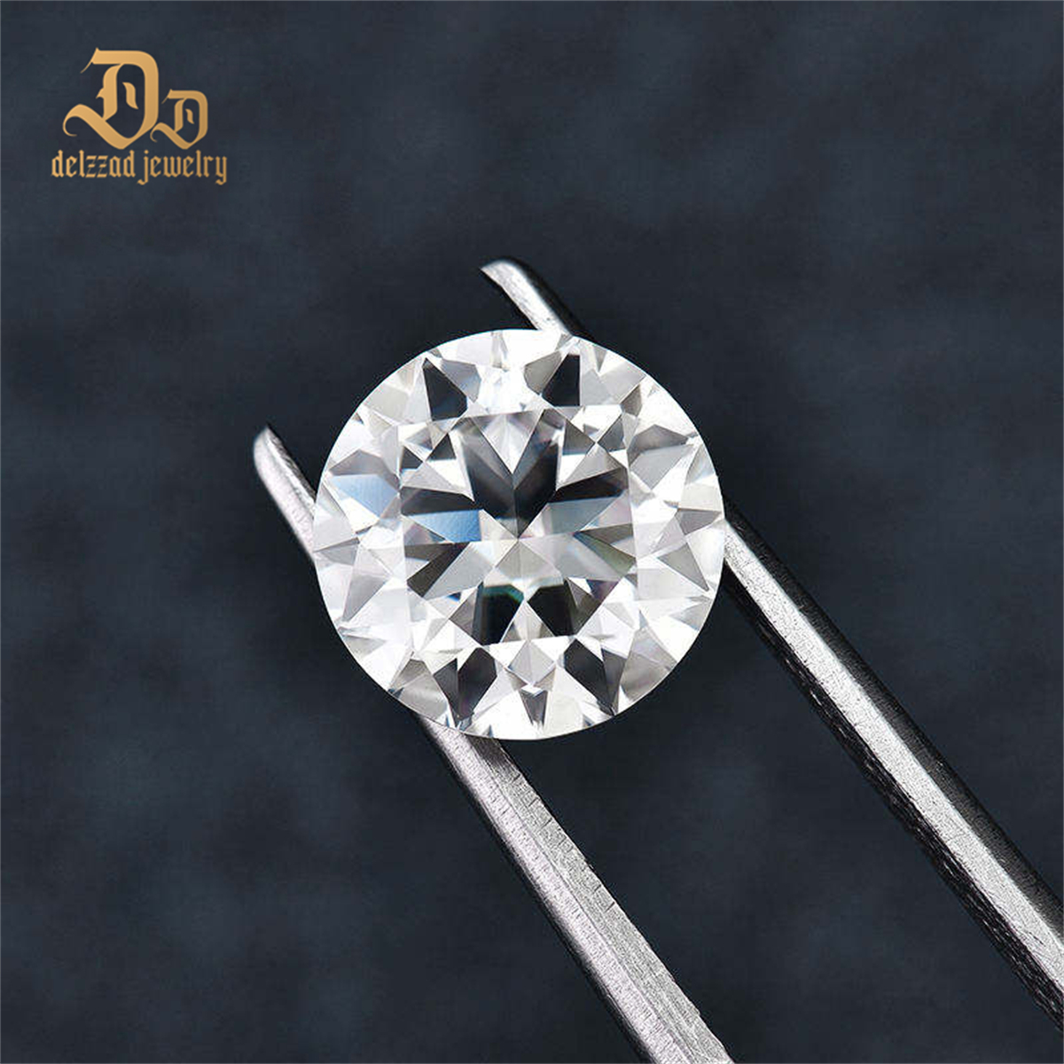 VVS1 Clarity Loose Moissanite Diamond White Round Brilliant Cut DEF for Jewelry Making