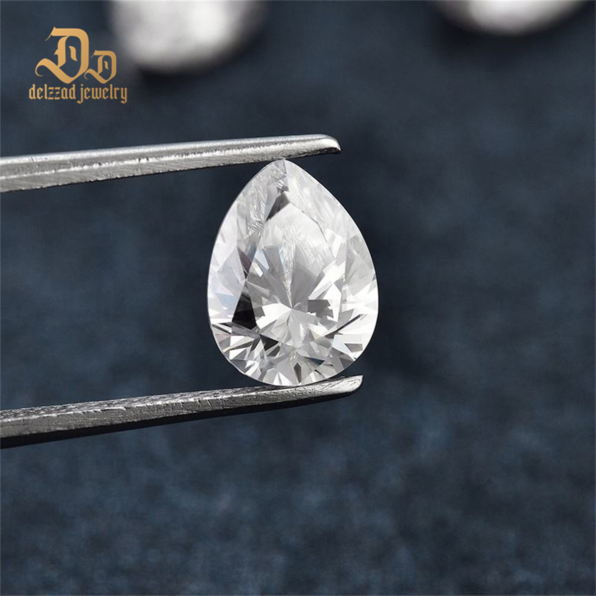 Loose Gemstone 10x7mm 2-3 CT 4 CT Synthetic Pear Cut Waterdrop Shaped Moissanite Diamond for Jewelry Setting