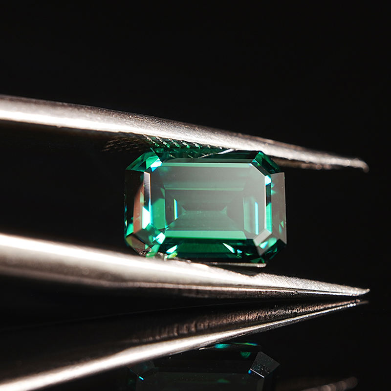 Moissanite Jewelry Hydrothermal Colombian Precious Emerald Cut Moissanite for Jewelry Making