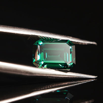 Moissanite Jewelry Hydrothermal Colombian Precious Emerald Cut Moissanite for Jewelry Making