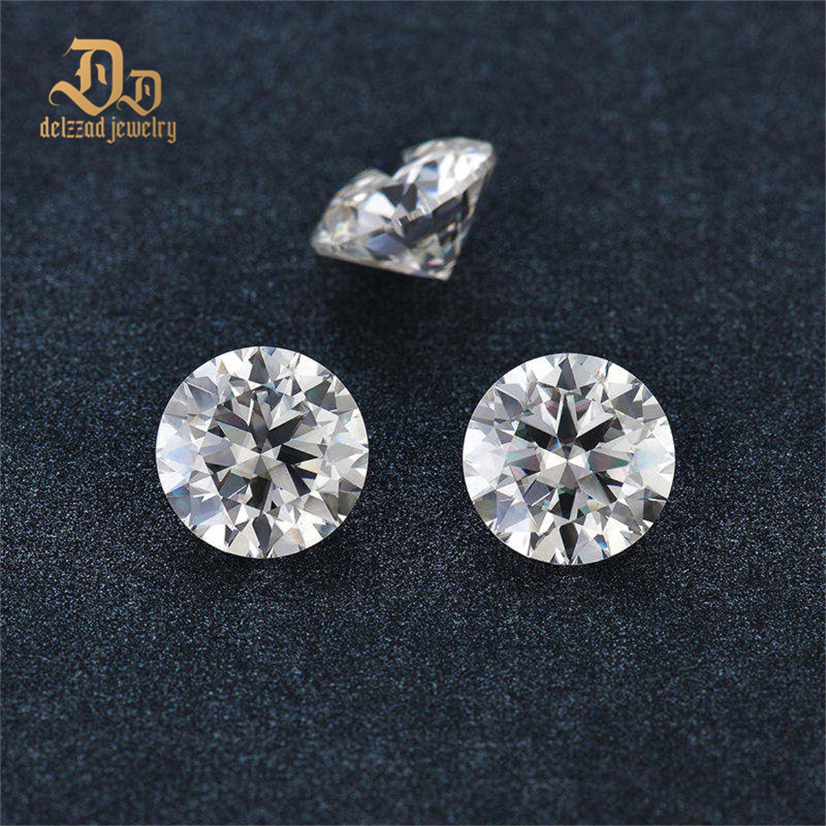 VVS1 Clarity Loose Moissanite Diamond White Round Brilliant Cut DEF for Jewelry Making