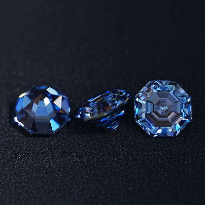 7MM 2 Carat Vivid Blue Vvs Sapphire Loose Diamond Synthetic Moissanite Price