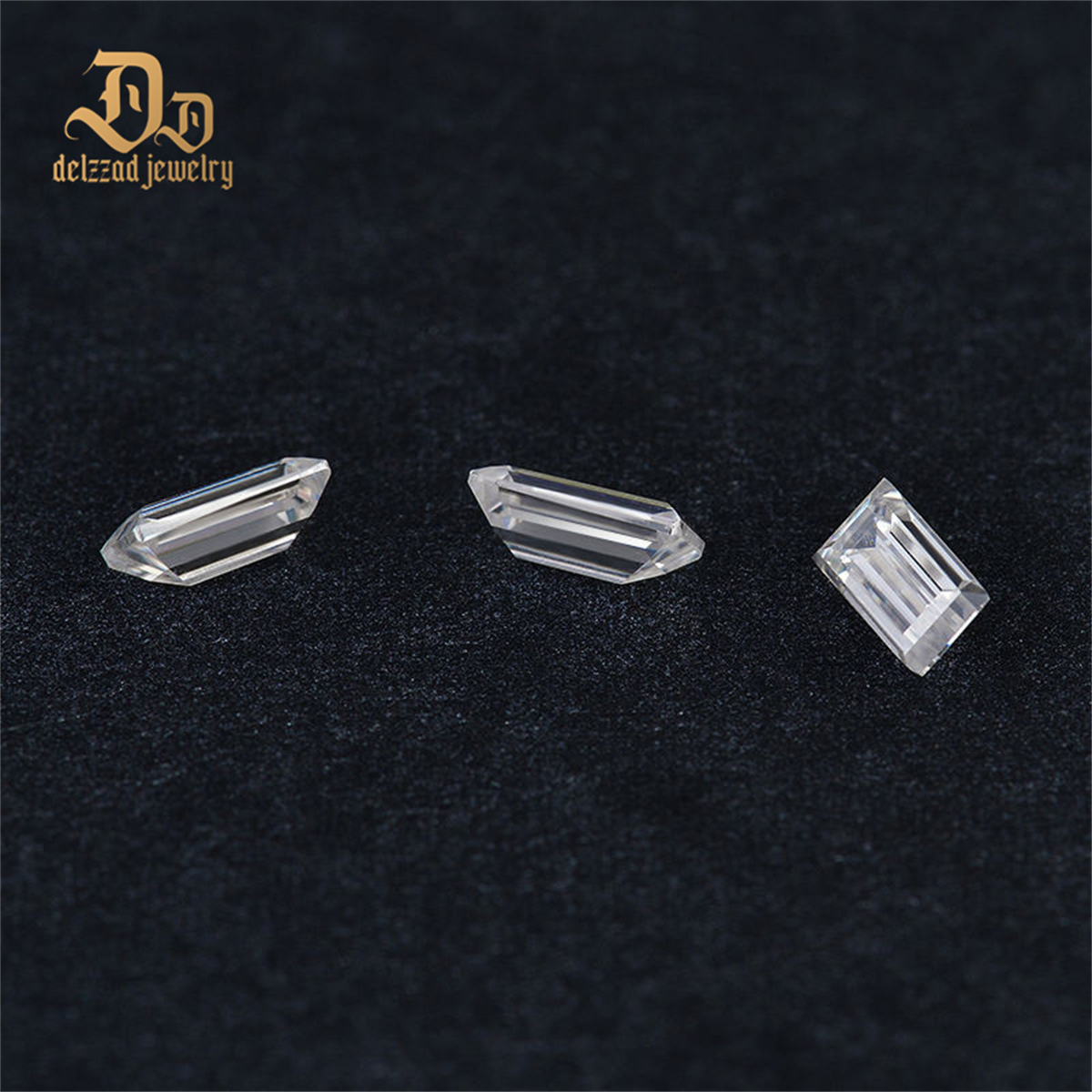 White D Color Baguette Cut Synthetic Diamond 3X5 mm Loose Moissanite Gemstone Colorless 3X5 Mm Moissanite